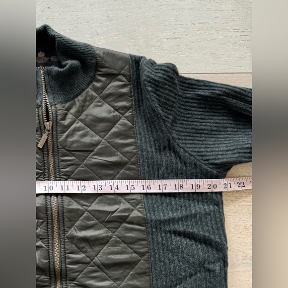 Barbour Sporting Zip Knit Jacket US 10 Olive - Picture 7 of 9